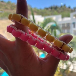 Homemade pony beads bracelets for your kid